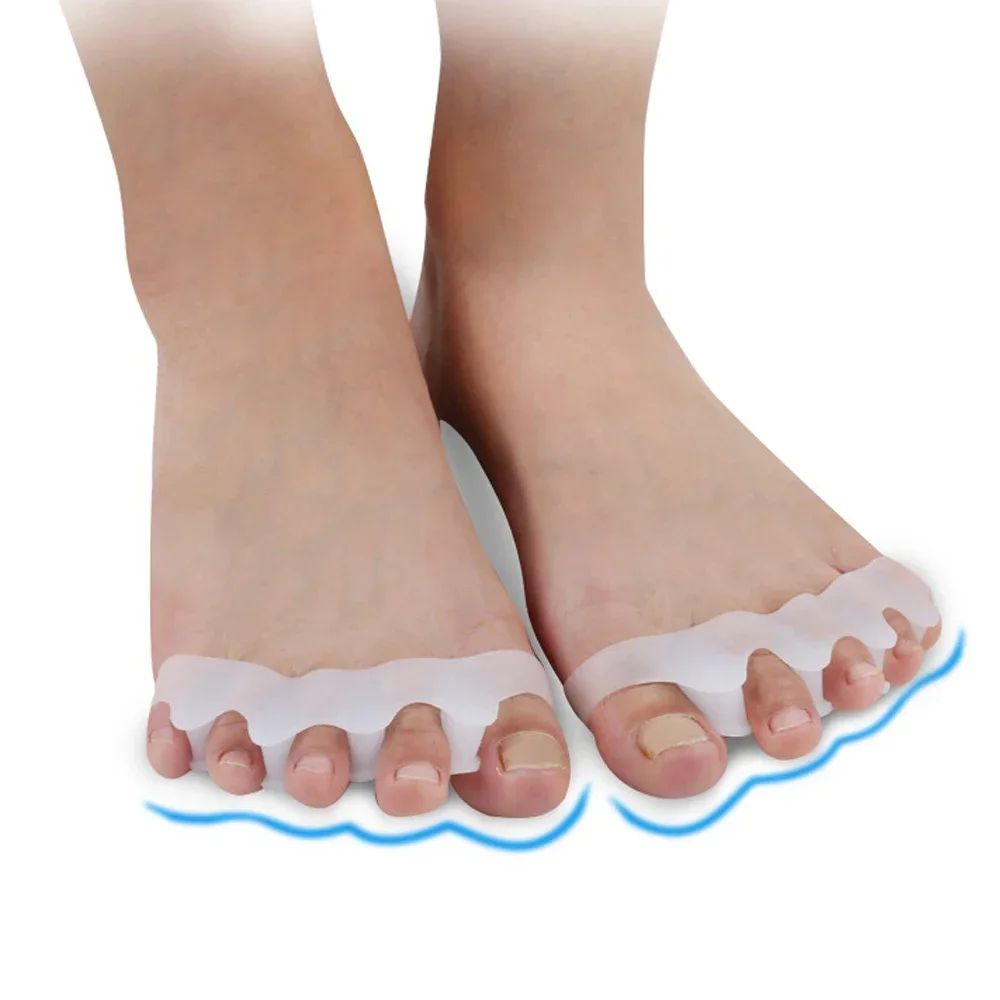 1-Pair Gel Toe Separator & Bunion Corrector – Soft Silicone Toe Spacers & Hammer Toe Straightener