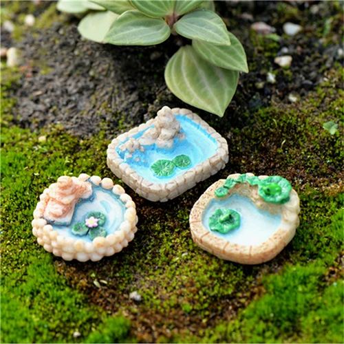 Mini Cute Animal Figurine Cat Decor – Resin Fairy Garden Miniature Bonsai DIY Landscape Ornament