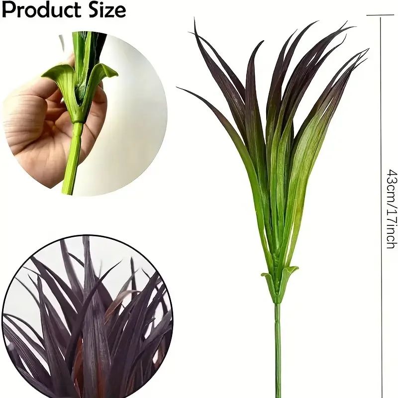EverGreen UV-Resistant Artificial Plants - Tall Grass, Tropical Flowers & Shrubs for Indoor & Outdoor Decor