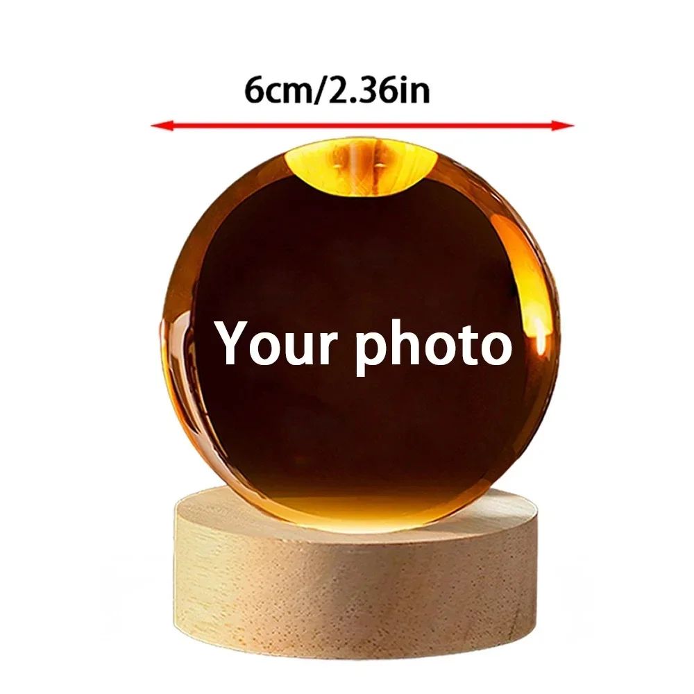 Personalized Baby Ultrasound Crystal Ball - 2D Laser Engraved Keepsake Glass Sphere Gift
