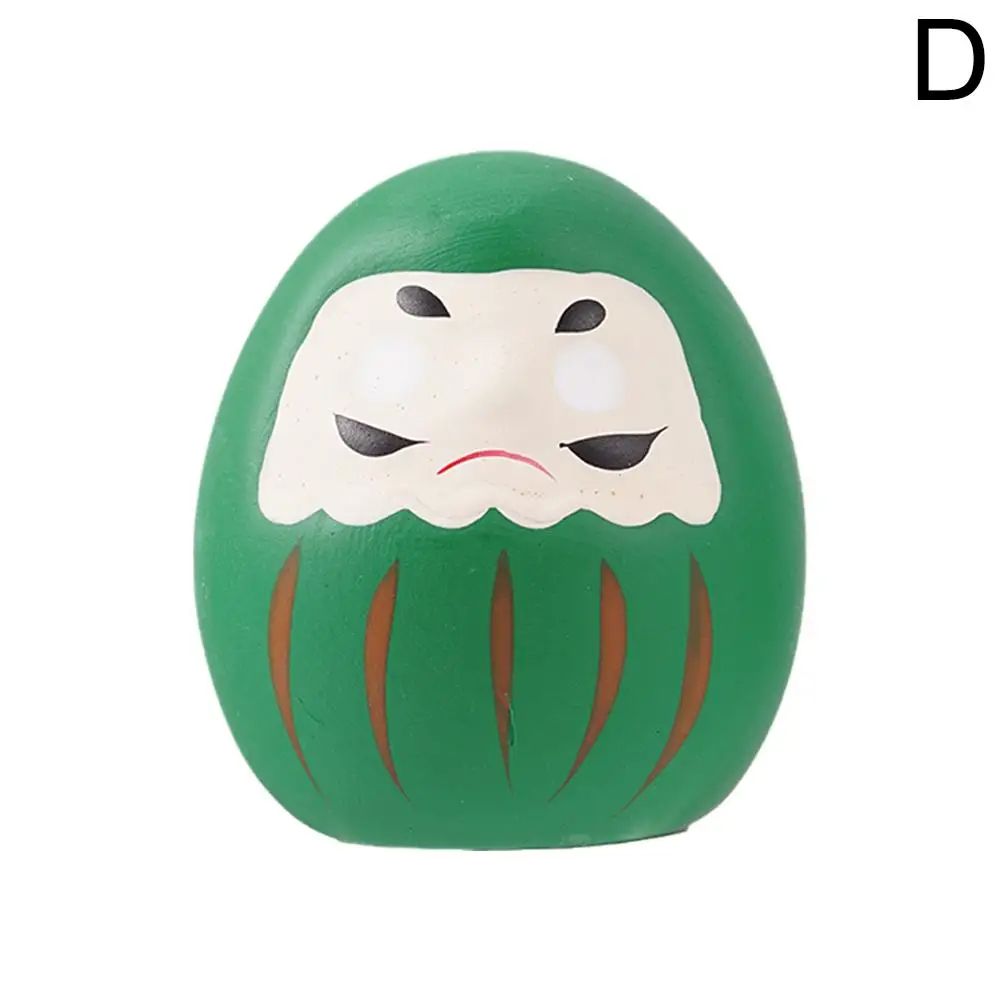 Japanese Ceramic Daruma Doll Miniature - Lucky Fortune Charm Ornament for Home Decor & Gifts