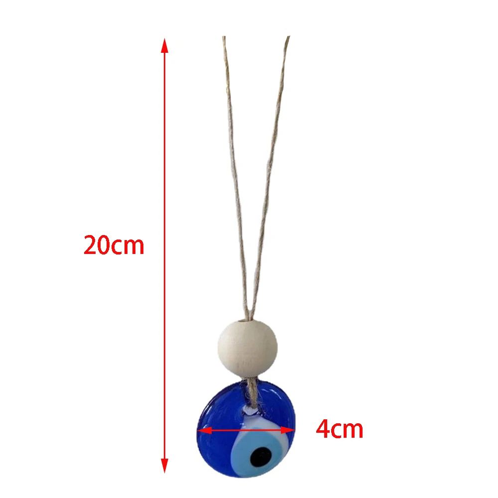 Turkish Evil Eye Wall Hanging Decor – Blue Glass Protection Charm Home Gift