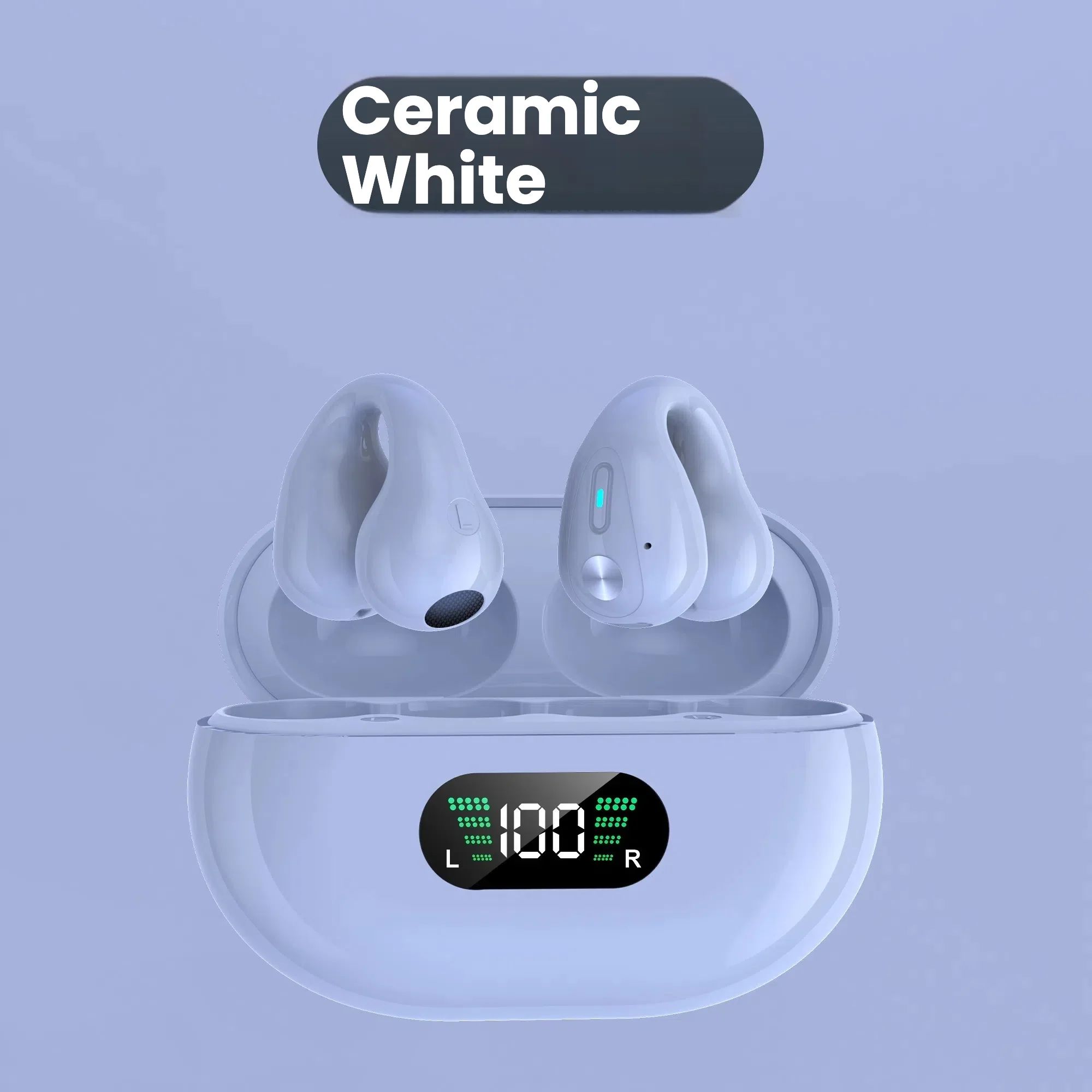 S22 X22 ANC Bluetooth Wireless Earbuds – Clip Ear Sports TWS Earphones with Digital Display