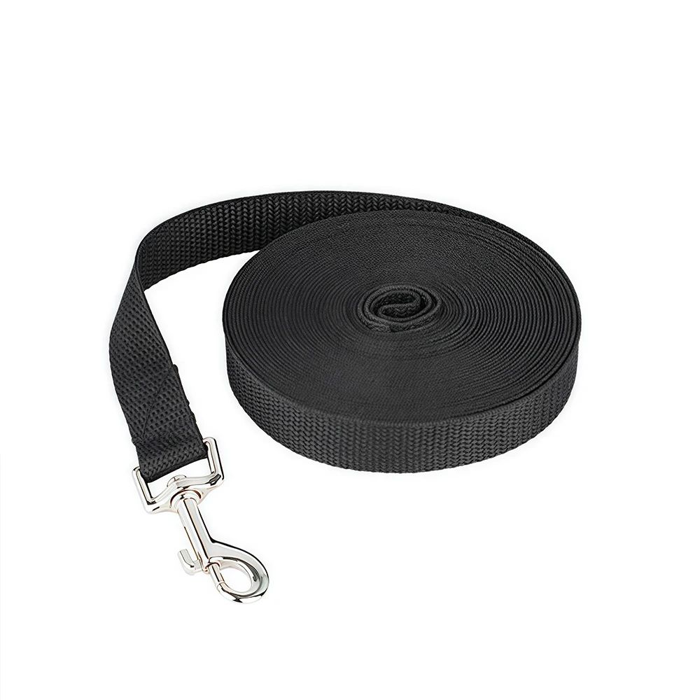 Long Nylon Dog Training Leash – Heavy-Duty Pet Recall Lead for Walking, Hiking & Outdoor Training