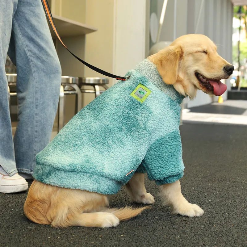 Winter Dog Jacket for Large Dogs – Thick Windproof Fleece-Lined Coat for Medium & Large Breeds
