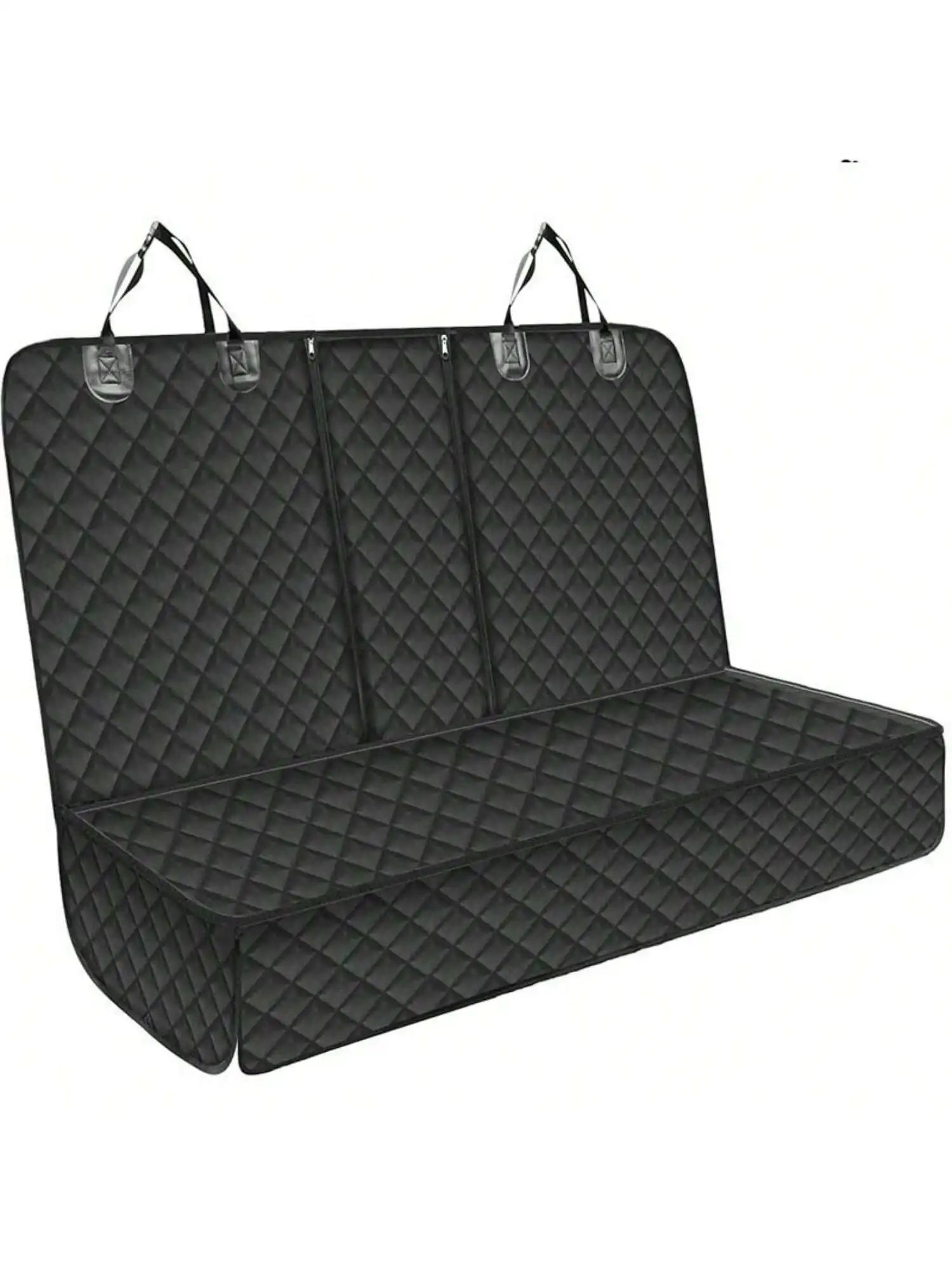 Waterproof Dog Car Seat Cover with Armrest Access – Pet Travel Hammock & Back Seat Protector