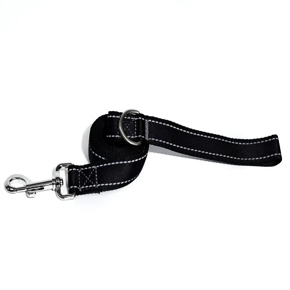 Reflective Nylon Dog Leash 5ft – Heavy Duty Walking Lead with 360° Swivel Clasp, Comfort Handle & Night Safety Design