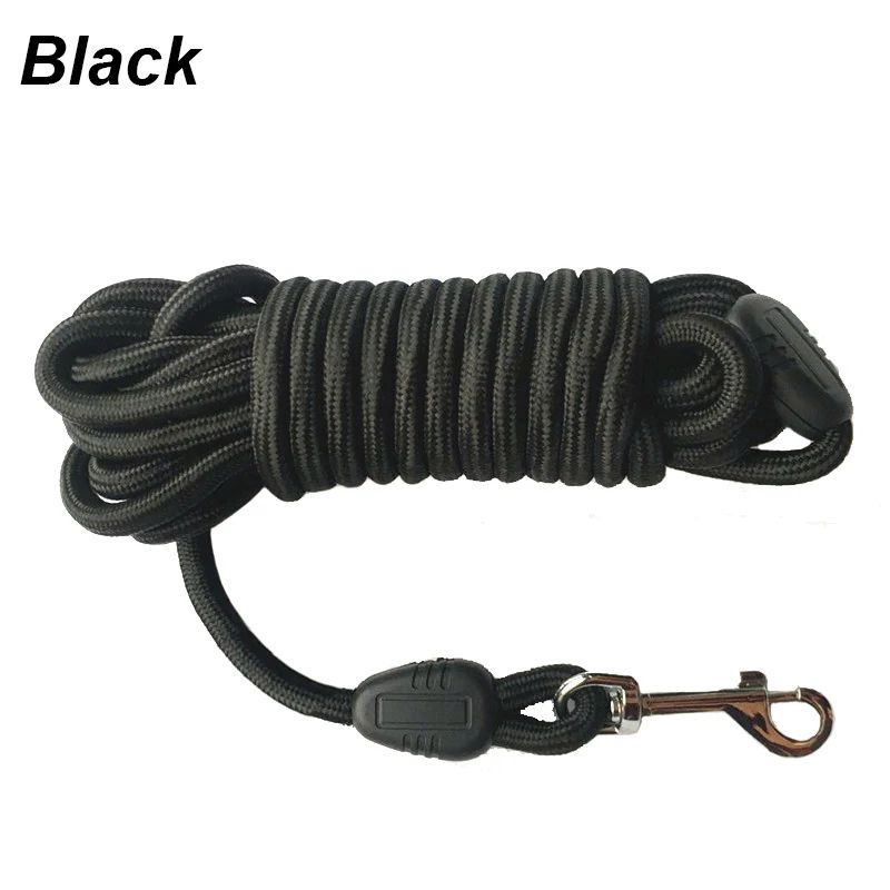 Heavy Duty Long Training Dog Leash – 16.4ft, 32.8ft & 49.2ft Nylon Recall Lead for Medium & Large Dogs