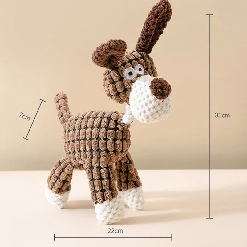 Pineapple Cotton Rope Dog Toy – Bite-Resistant Teething Plush Squeaky Toy for Interactive Play & Dental Cleaning