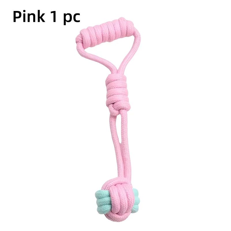 Cotton Rope Ball Dog Toy – Durable Teeth Cleaning Chew Toy for Small & Large Dogs Interactive Play