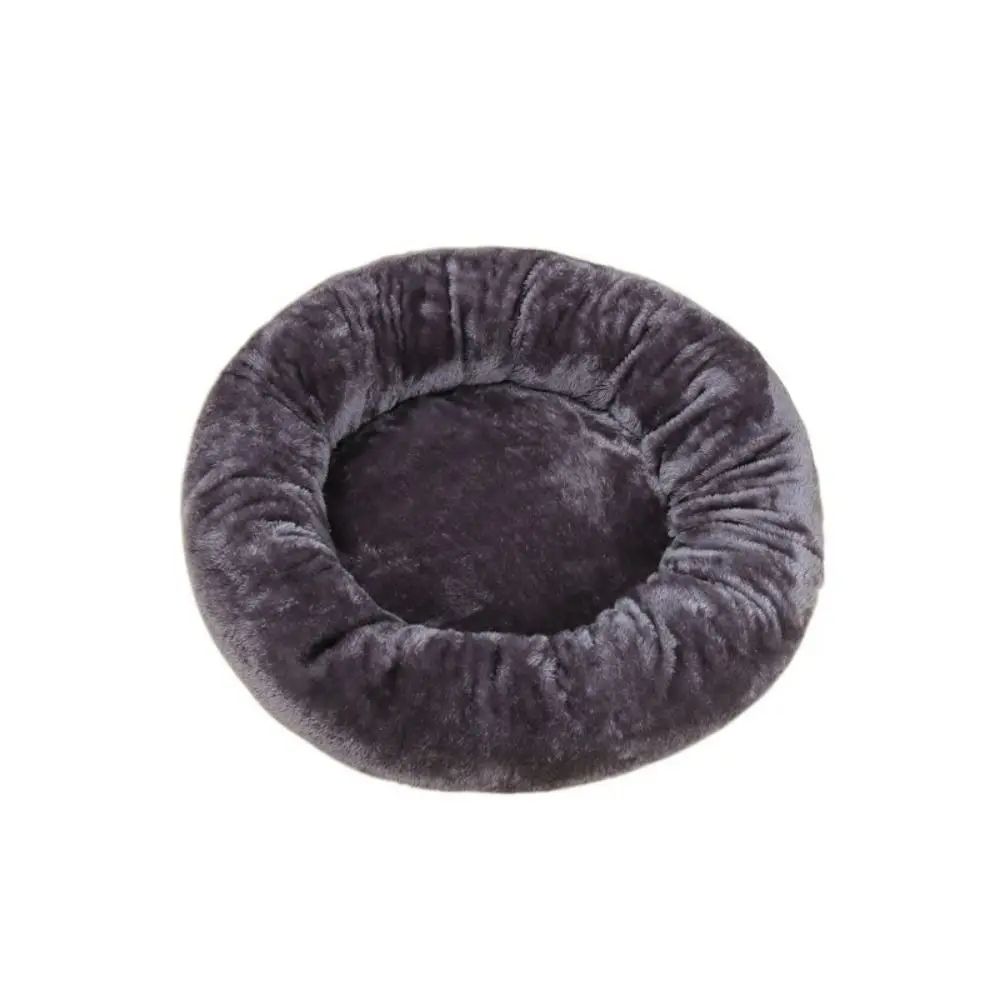 Comfortable Donut Pet Bed – Soft Plush Washable Round Cushion Sleeping Nest for Dogs, Cats, Puppies & Kittens