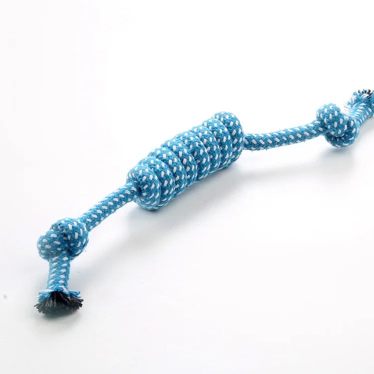 Durable Braided Cotton Rope Dog Chew Toy – Interactive Teeth Cleaning Tug & Training Toy for Small to Medium Dogs