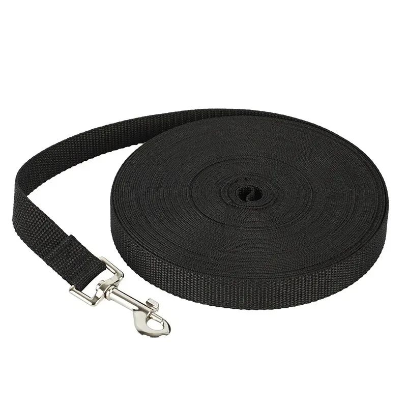 Heavy-Duty Long Dog Training Leash – Durable Nylon Walking & Recall Lead for Small and Large Dogs