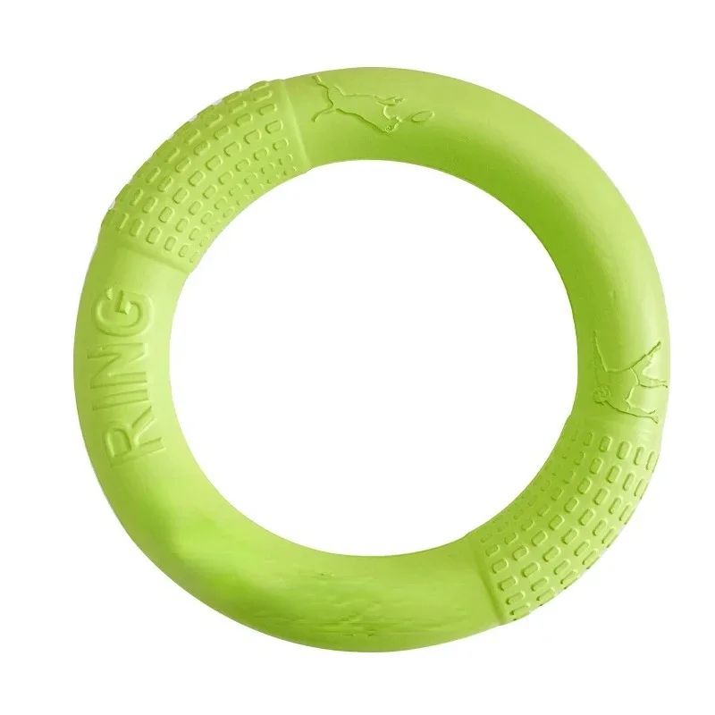 Interactive EVA Dog Flying Ring Toy – Floating Fetch & Tug Training Disc for Small and Large Dogs