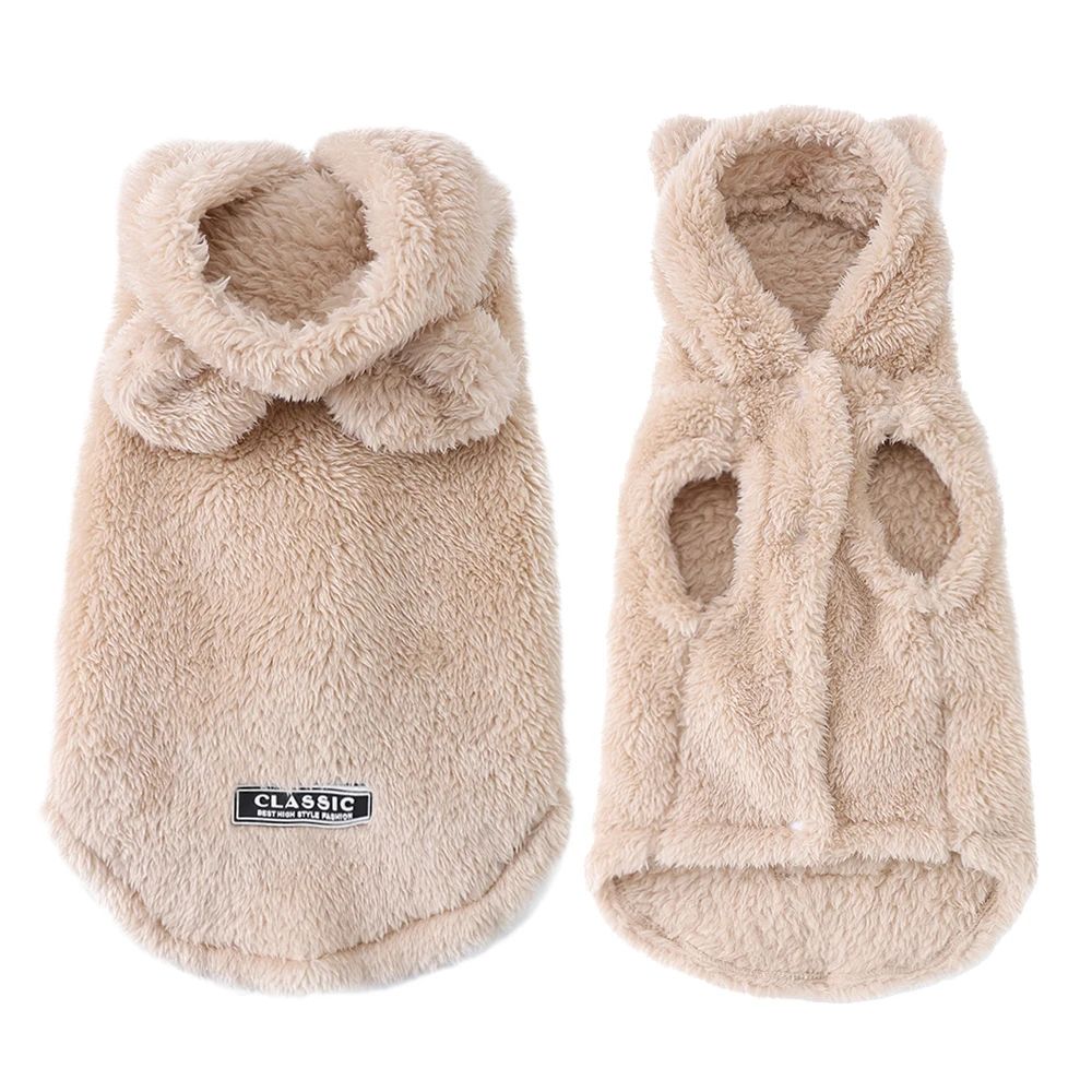 Cozy Fleece Pet Hoodie – Warm Hooded Sweater for Small & Medium Dogs and Cats