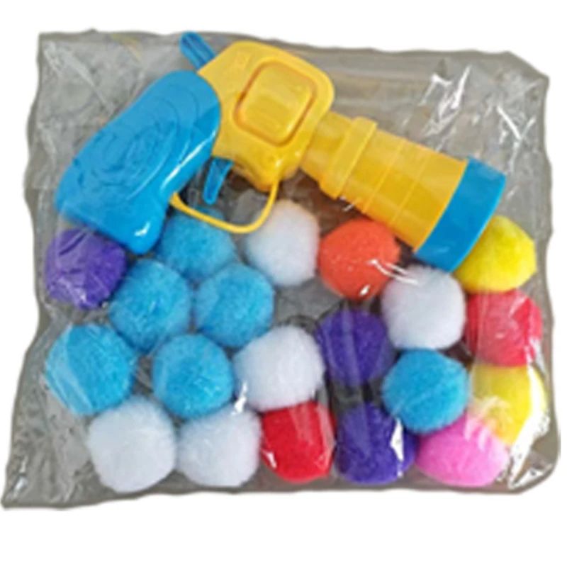 Interactive Cat Ball Launcher Toy – Plush Ball Shooting Gun for Indoor Cats & Kittens