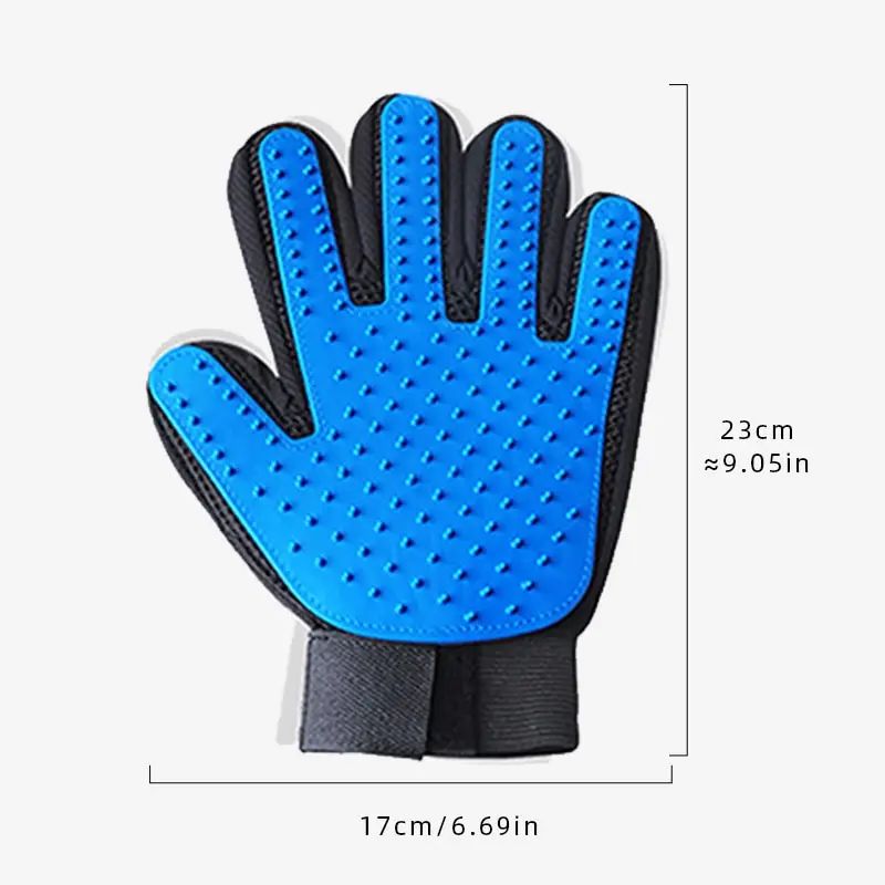 Pet Hair Remover Grooming Glove – Silicone Deshedding Massage & Bath Brush