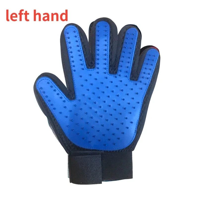 2-in-1 Pet Grooming & Deshedding Glove – Five-Finger Hair Removal Massage Brush for Cats, Dogs & Pets