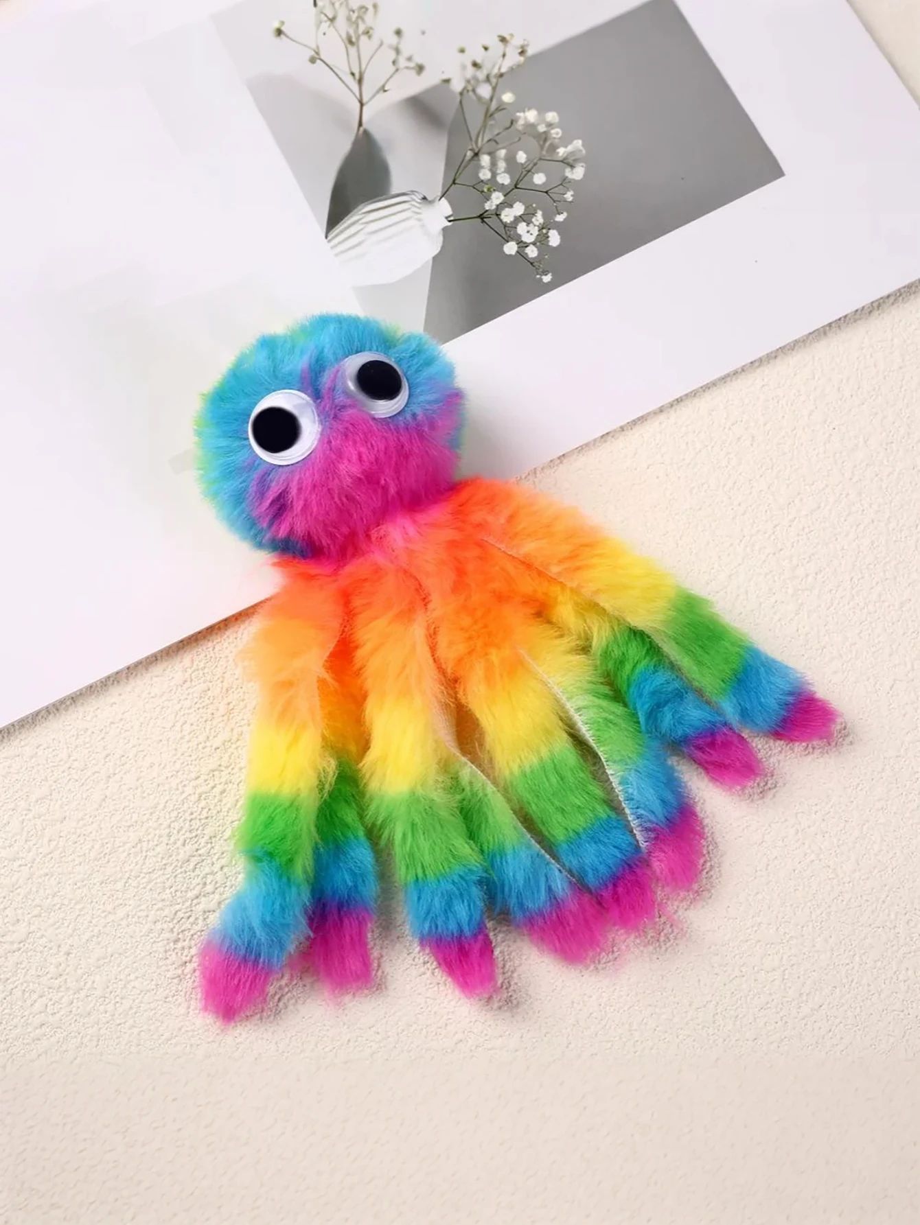 Adorable Octopus Plush Cat Toy – Interactive Chew & Kick Teaser Wand Replacement Head