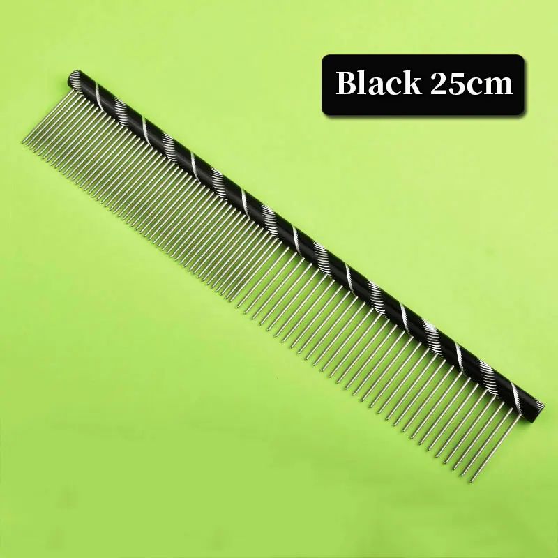 Stainless Steel Pet Grooming Comb – Lightweight Dog & Cat Deshedding Brush for Detangling, Cleaning & Coat Care