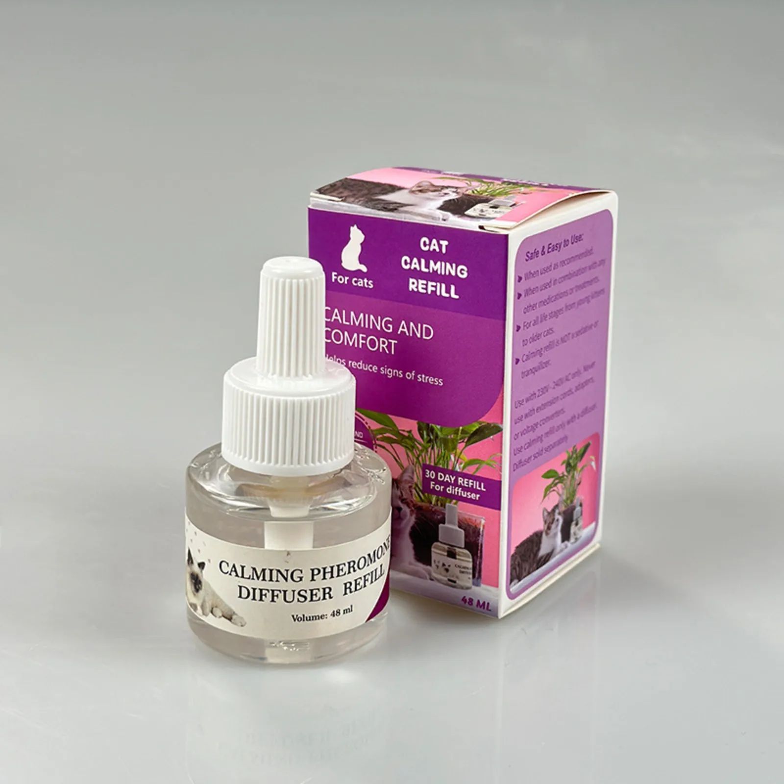 Cat Pheromone Diffuser Starter Kit – Plug-In Calming Solution for Stress Relief, Relaxation & Behavioral Support