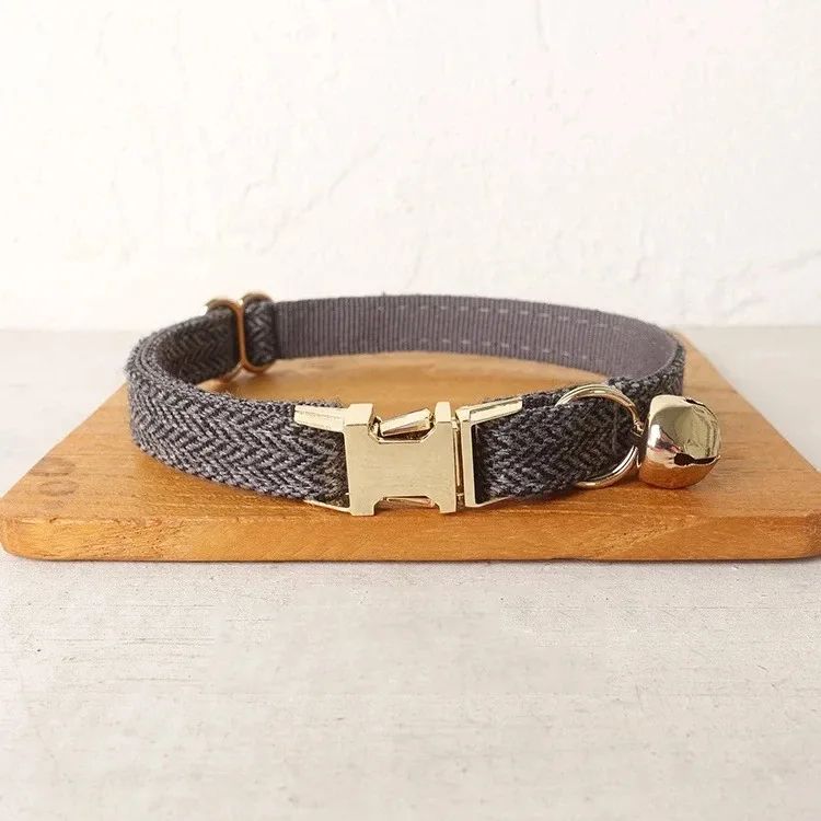 Personalized Pet Collar with Bow Tie & Free Engraved ID Tag – Premium Adjustable Dog & Cat Collar with Custom Name Plate