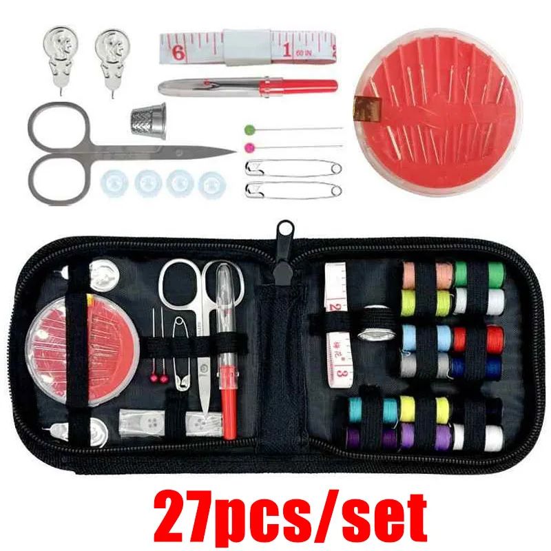 Portable Sewing Kit with Case – Complete Travel Sewing Supplies for Home, Emergency Repairs & DIY Sewing