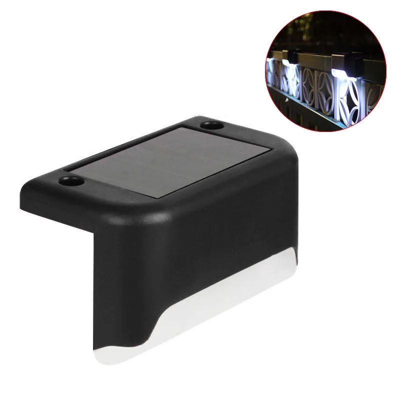 Solar Deck Lights Outdoor – Waterproof LED Solar Step Lights for Stairs, Fence, Railing, Patio, Yard & Pathway, Dusk to