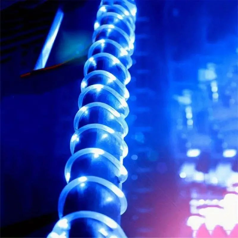Solar LED Rope Lights – IP67 Waterproof Outdoor String Light Strip with 8 Lighting Modes for Garden, Patio & Deck Decor