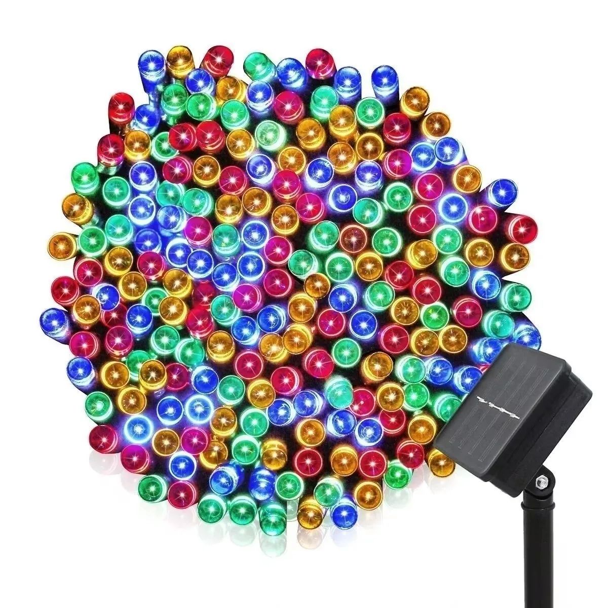 Outdoor Solar LED Strip String Fairy Lights – 100 LED Waterproof 8-Mode RGB Garden Patio Christmas Decoration Light