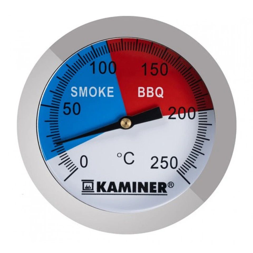 Stainless Steel BBQ Grill Thermometer Gauge – Analog Temperature Meter for Smoker, Grill, Meat Cooking & Outdoor Camping