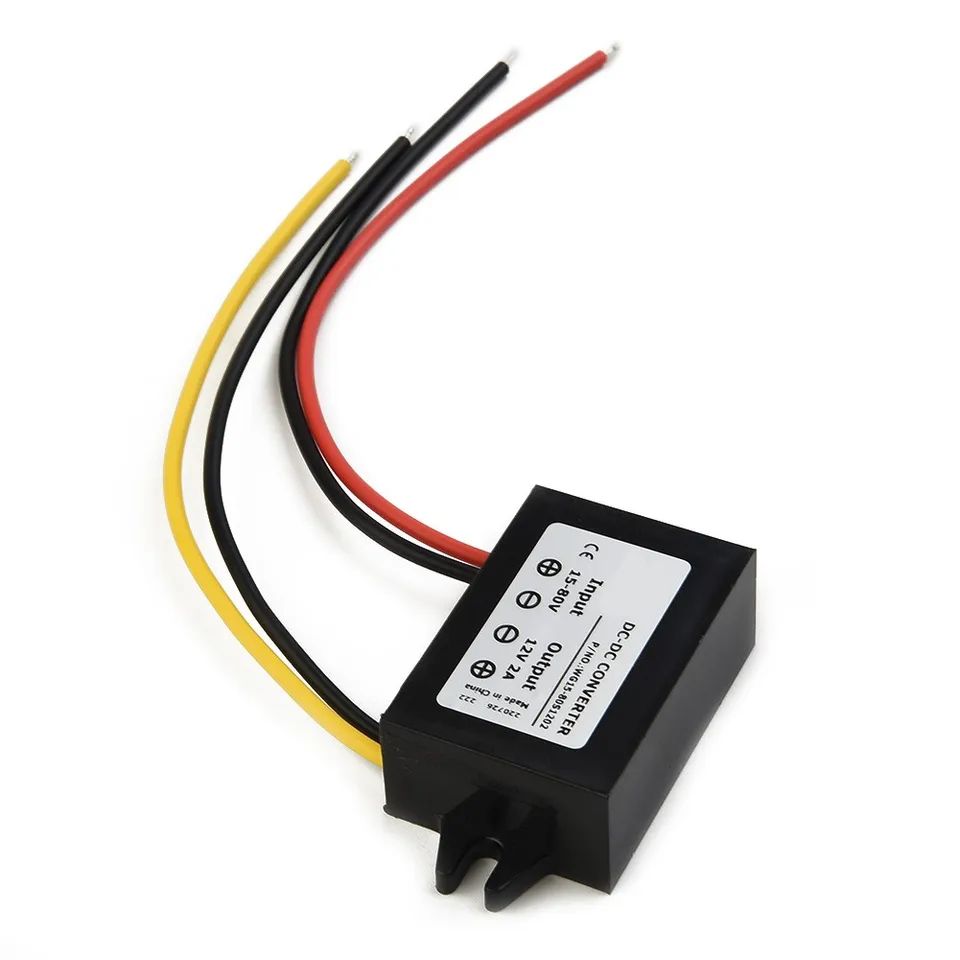 DC-DC Step Down Converter 15V-72V to 12V 2A 36W Voltage Regulator Module – Waterproof Power Supply Transformer