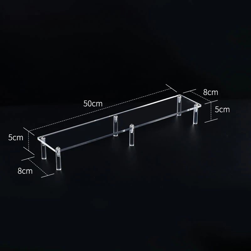 Clear Acrylic Display Stand Riser – 1-6 Tier Display Shelf for Funko Figures, Cupcakes, Cosmetics, Perfume & Collectible