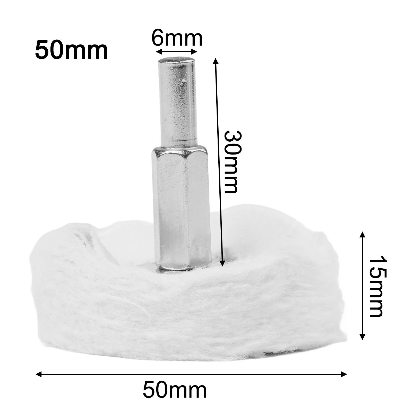 4in Multifunctional Cotton Cloth Polishing Mop Wheel Pad – Buffing Wheel for Drill, Grinder & Metal Polishing