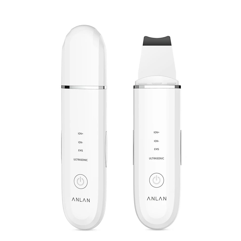 ANLAN Ultrasonic Skin Scrubber – Deep Cleansing Facial Spatula with EMS Face Lifting & Ion Skin Care Device