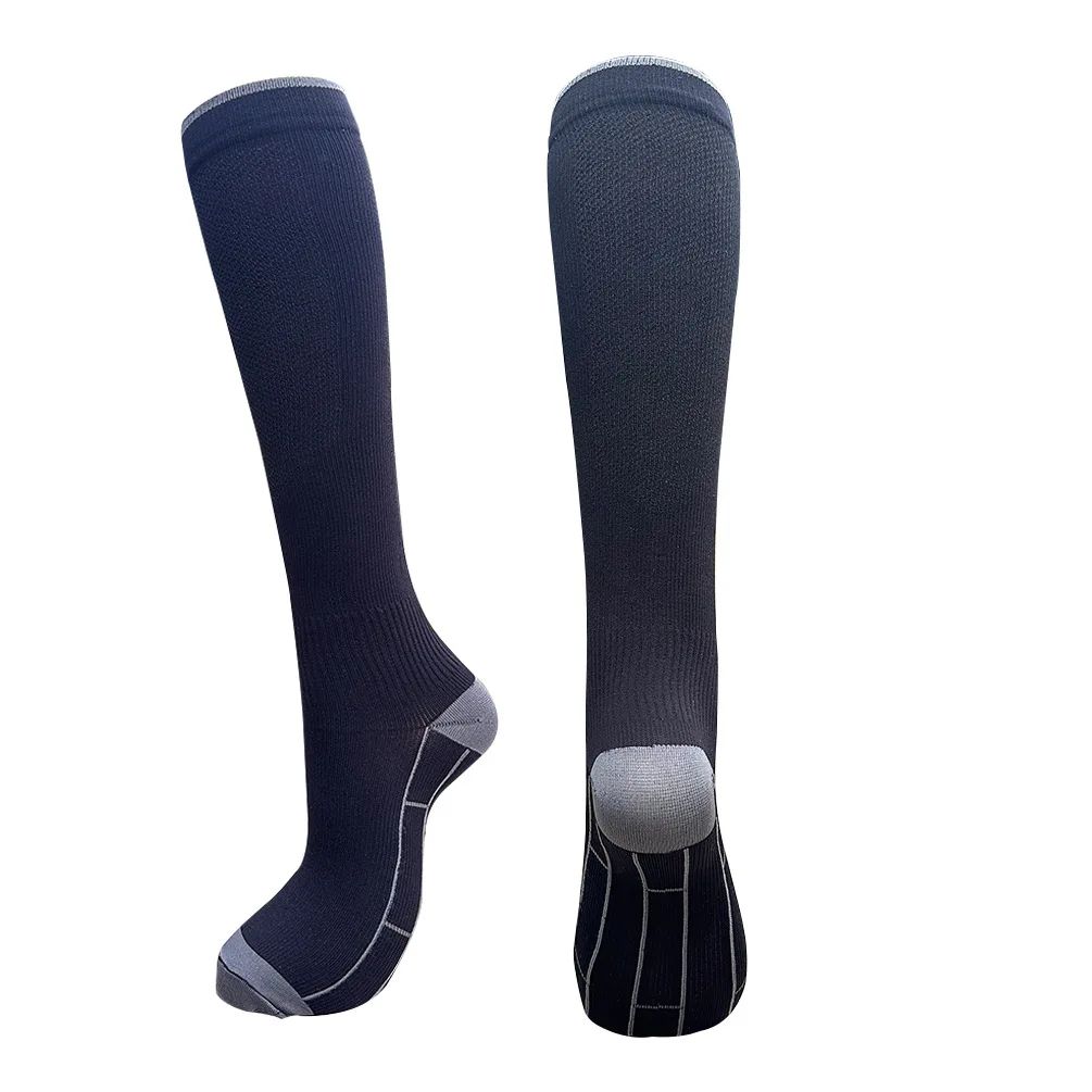 20–30 mmHg Compression Socks for Men & Women – Knee High Running Support Stockings for Travel, Sports & Recovery