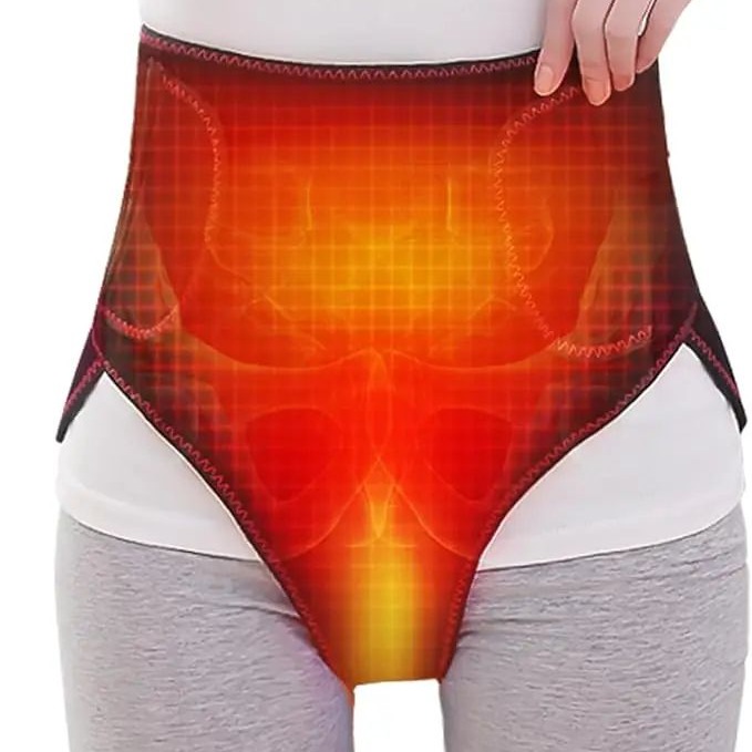Upgrade Menstrual Heating Pad with Vibration Massage – Electric Heated Abdomen Wrap for Period Cramps & Pain Relief
