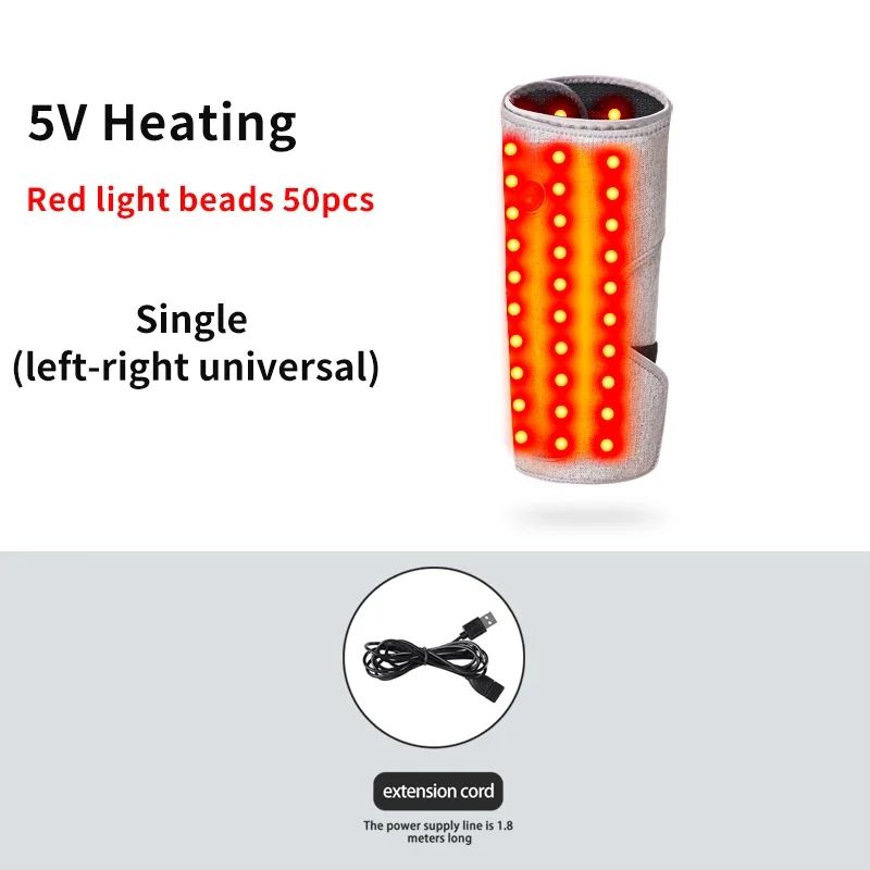 Red Light Heated Calf Massager with 3-Level Vibration – Electric Leg Support Wrap for Muscle Relaxation & Heat Therapy
