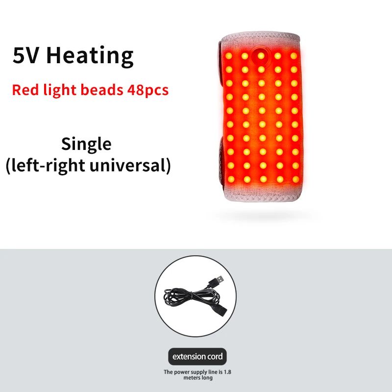 Red Light Heated Arm Wrap with Vibration Massage – Electric Elbow Heating Pad for Joint & Muscle Pain Relief
