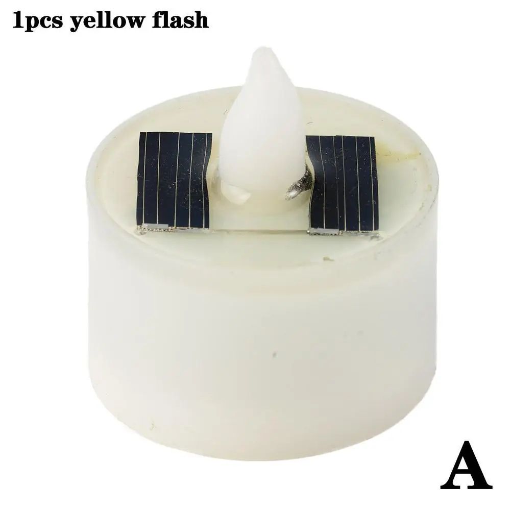 Solar Powered Flameless LED Tea Light Candles – Waterproof Outdoor Flickering Warm White Garden Decorative Lights