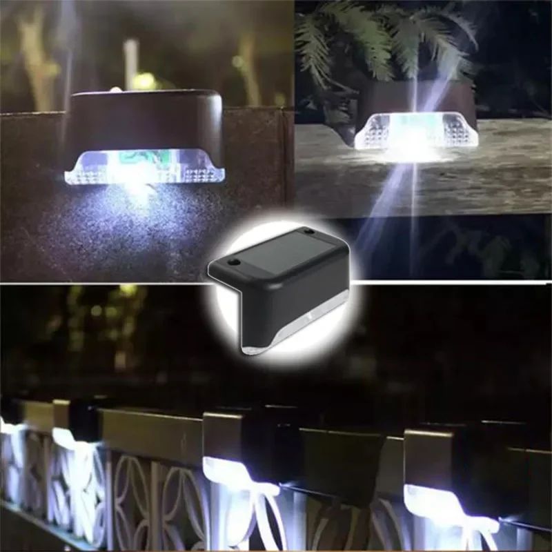 LED Solar Stair Light Waterproof Outdoor Step Lamp for Patio, Garden, Deck, Fence & Walkway