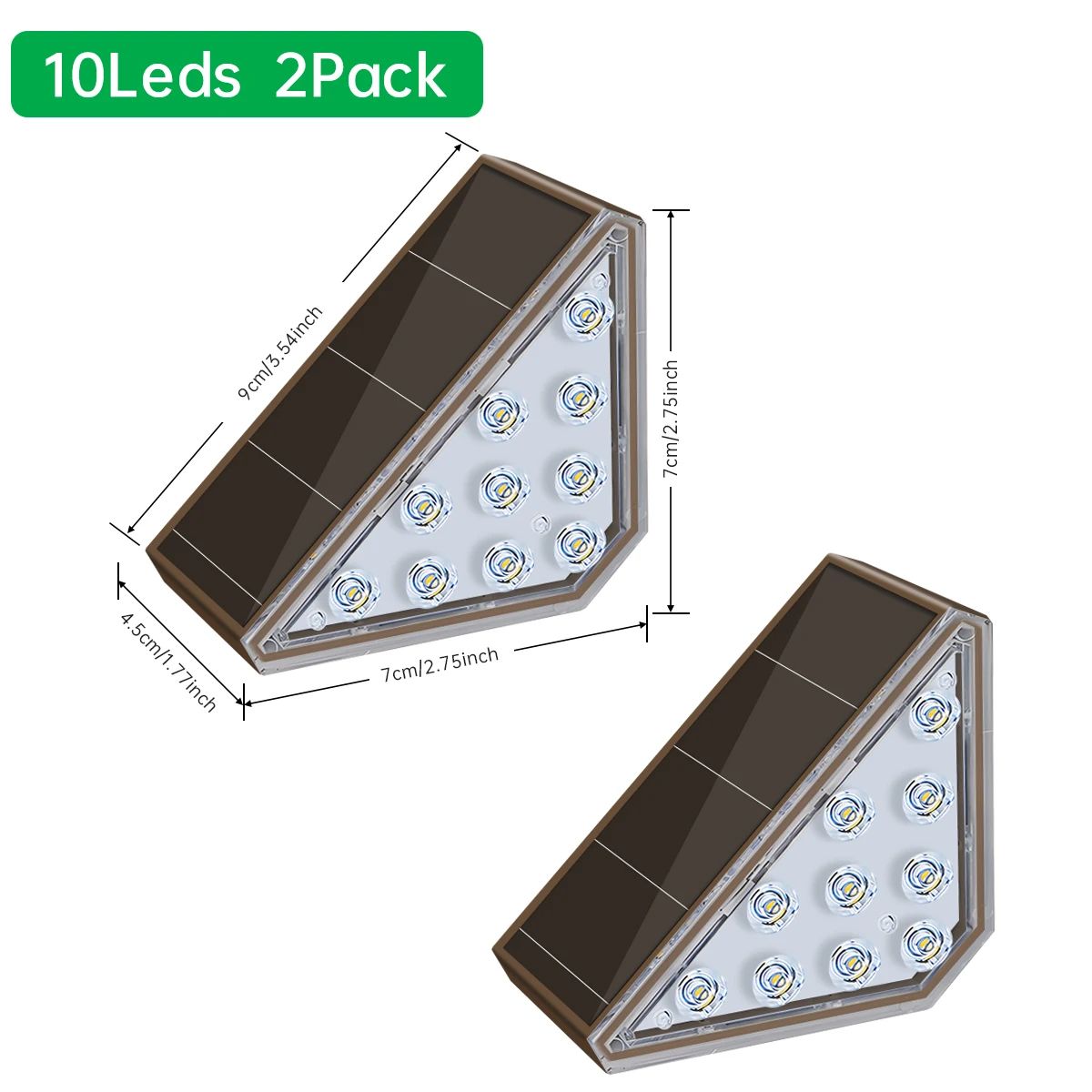 Outdoor Solar Step Lights – IP67 Waterproof LED Stair Lights with Auto On/Off for Patio, Garden & Walkway
