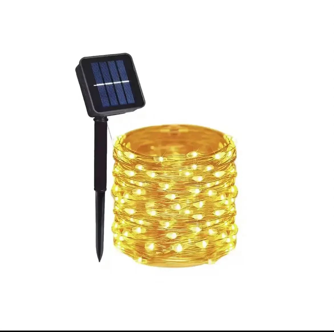 Solar LED Fairy String Lights – Waterproof Copper Wire Outdoor Christmas Garden Lights with 8 Lighting Modes