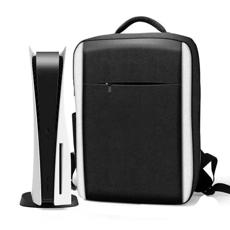 PS5 Console Backpack Carrying Case – Large Capacity Travel Storage Bag for Dual Controllers & Gaming Accessories