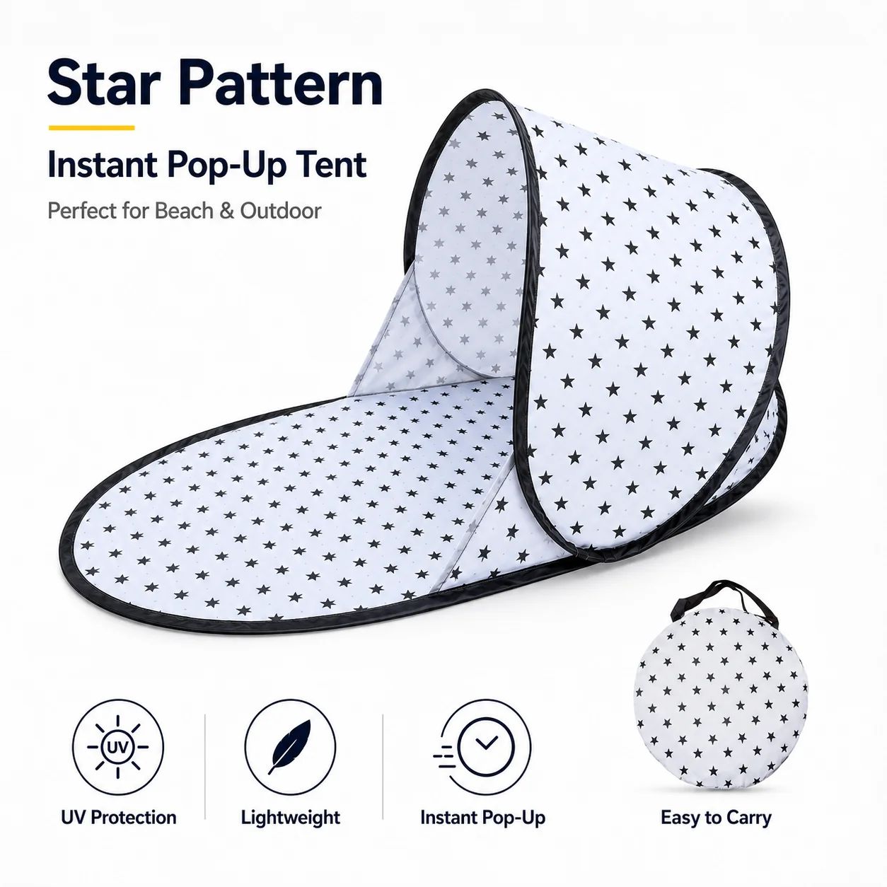 Automatic Pop-Up Beach Tent – Portable UV Protection Sun Shelter for Camping, Fishing, Picnics & Outdoor Activities
