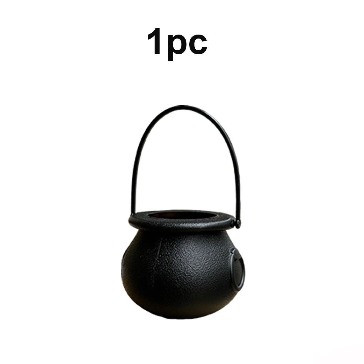 Halloween Witch Cauldron Candy Buckets Set – Plastic Trick-or-Treat Candy Bowl for Halloween, Easter & Party Decorations