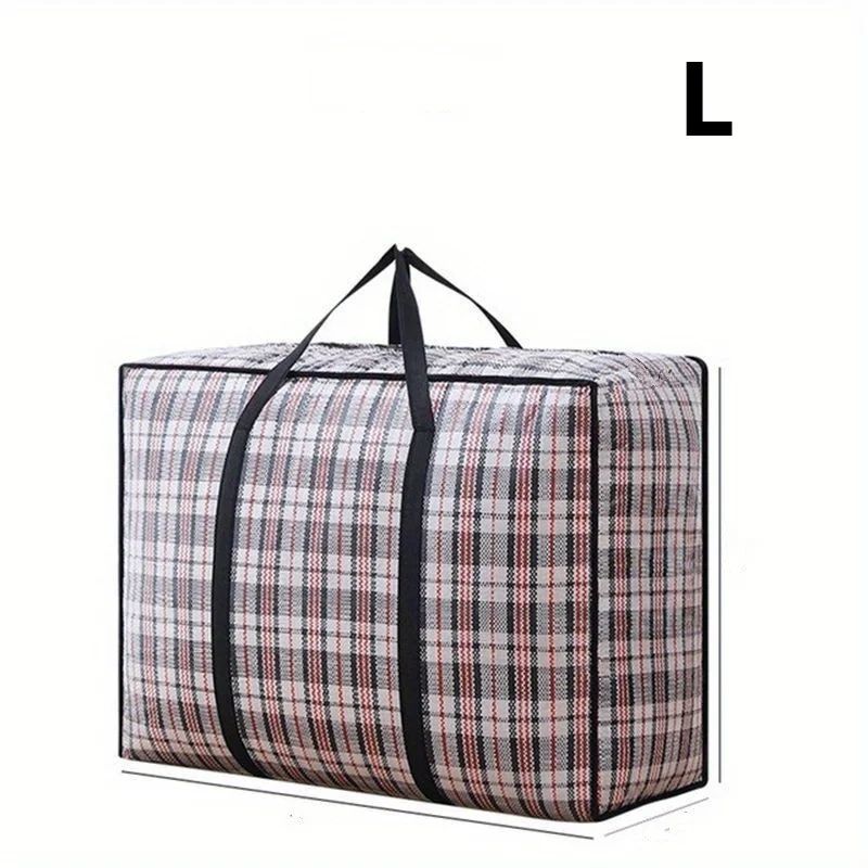 Waterproof Large Capacity Clothes Storage Bag – Portable Quilt Organizer & Travel Packing Bag with Reinforced Handles