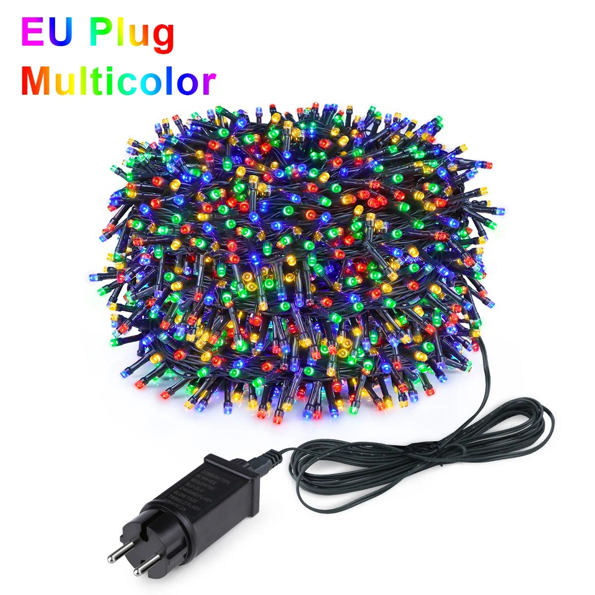 Waterproof LED Christmas String Lights – Warm White White RGB Fairy Lights for Wedding Party Indoor Outdoor Home Decor
