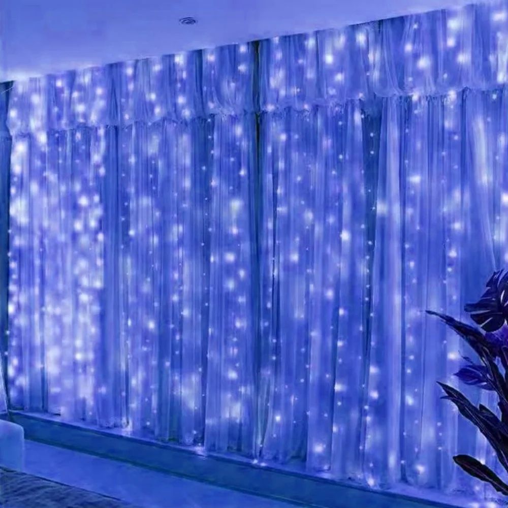 USB LED Curtain String Lights – 9.84/19.69 Ft Remote Control Fairy Garland for Wedding Christmas Bedroom Home Decor