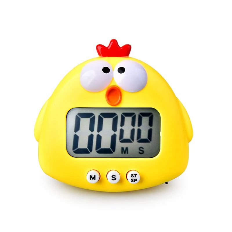 Cute Frog Digital Kitchen Timer – Magnetic 1-99 Minute Cooking Study Work Reminder with Stand for Home School Desk